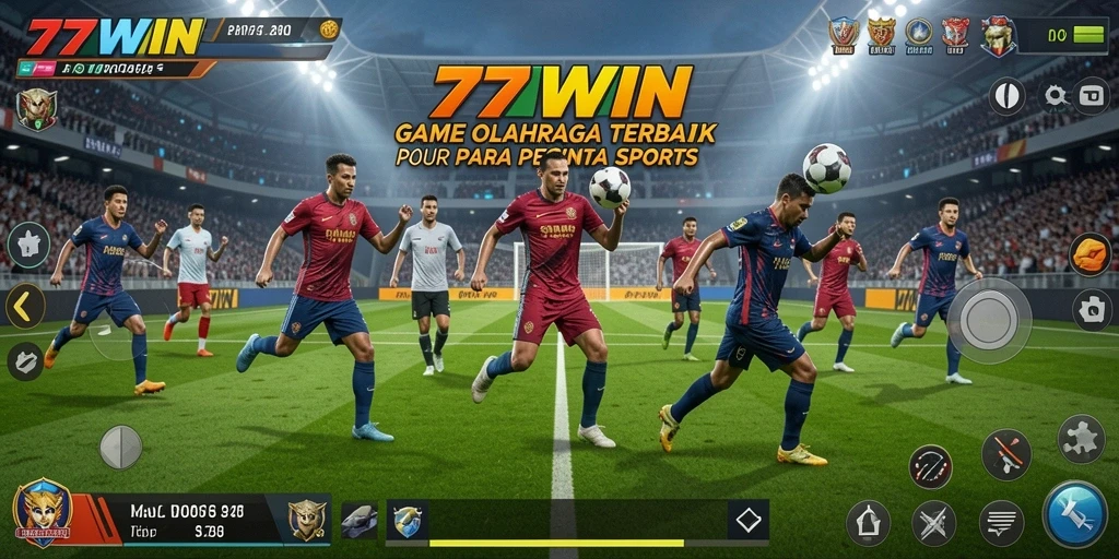 Tampilan gameplay seru dalam 77WIN yang melibatkan berbagai olahraga.