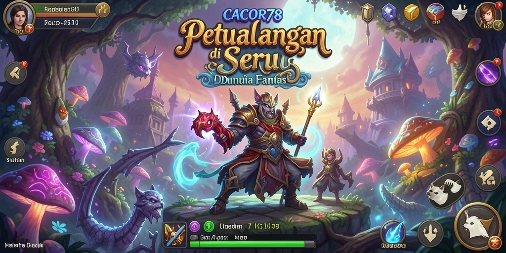 Layar utama gameplay CACOR78 menunjukkan petualangan epik yang menunggu untuk dijelajahi.