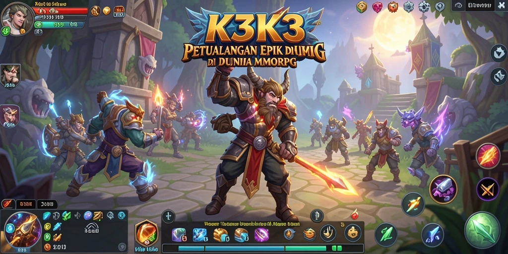 Tampilan gameplay K3K3 yang menakjubkan dalam dunia MMORPG.