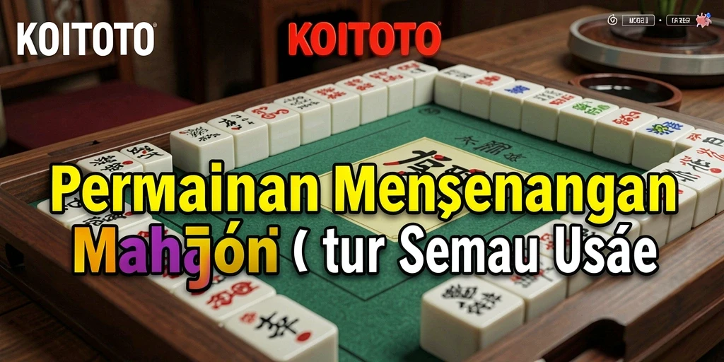 Screenshot gameplay KOITOTO menampilkan aksi mencocokkan ubin Mahjong.