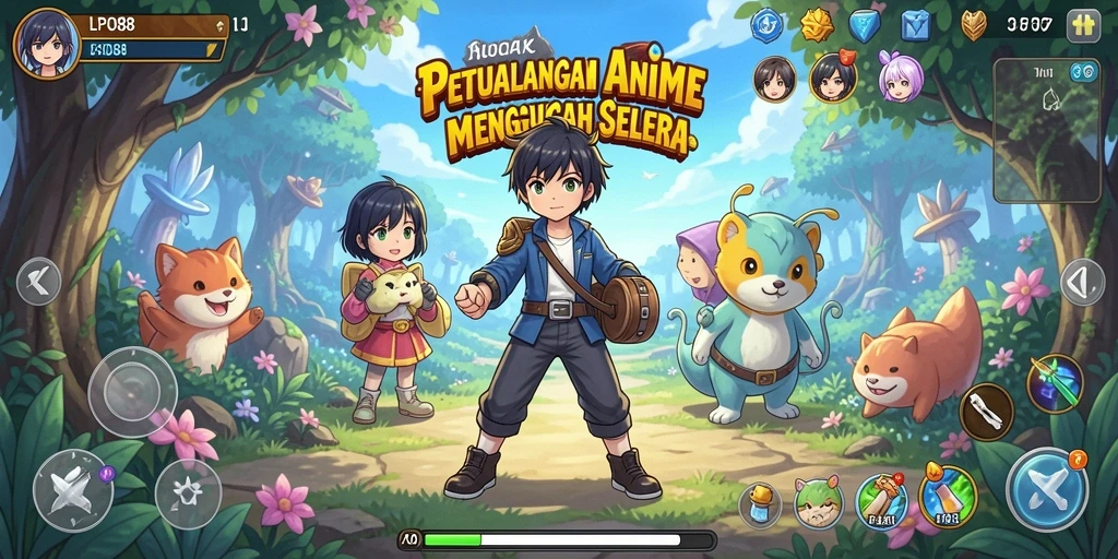 Gameplay seru LPO88 dengan karakter anime ikonik.