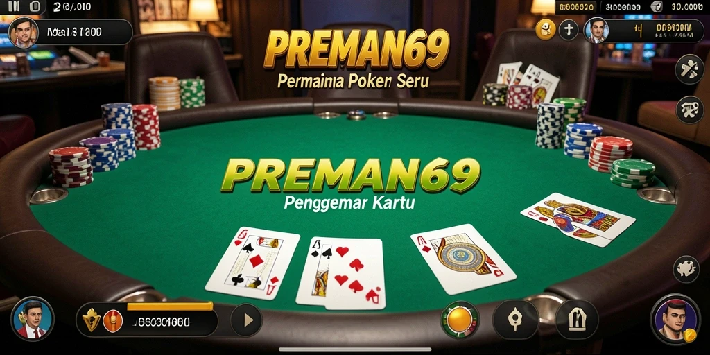 Gameplay seru dari PREMAN69 dengan aksi poker yang mendebarkan.