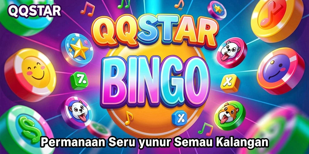 Tampilan menarik dari gameplay Bingo di QQSTAR.