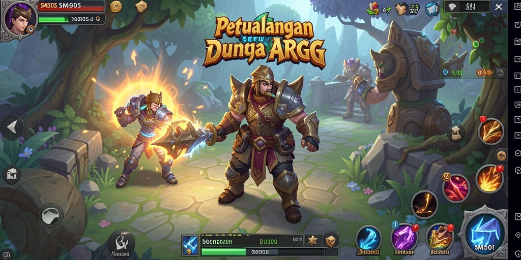 Tampilan menarik gameplay ARPG SM605 dengan petualangan yang mendebarkan.