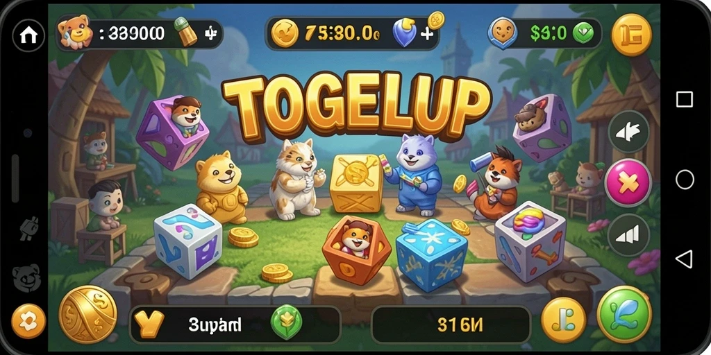 Tampilan gameplay TOGELUP yang memikat dan menantang.