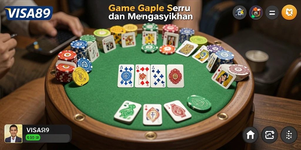 Screenshot gameplay Gaple yang seru dan menarik di VISA89.