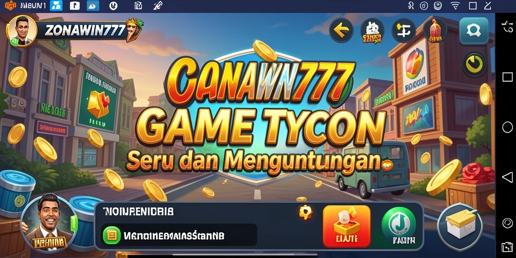 Tampilan gameplay ZONAWIN777 dengan elemen Tycoon yang menarik.