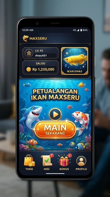Screenshot aplikasi maxseru yang menunjukkan fitur unggulannya.